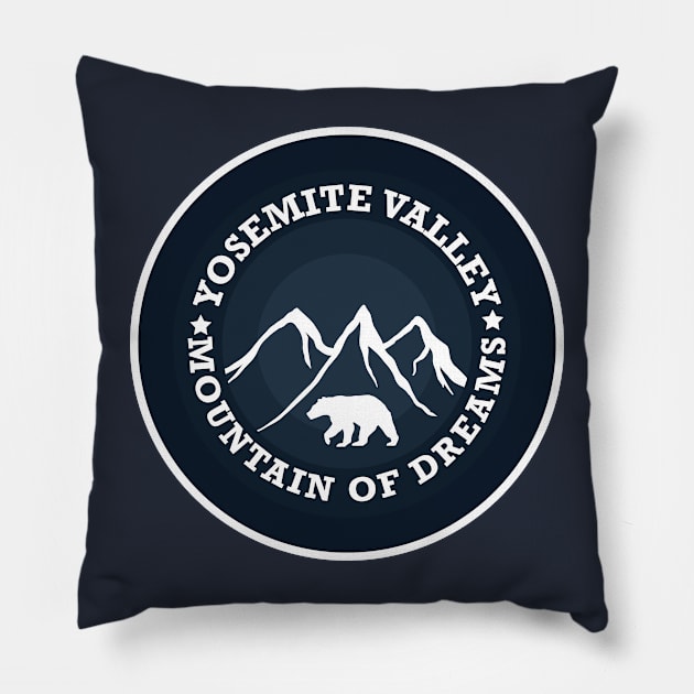 Yosemite Valley Pillow by modernistdesign