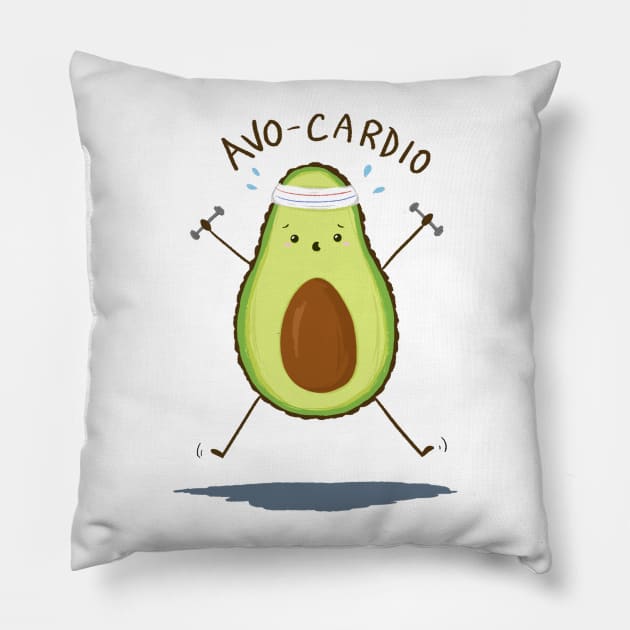 Avo-Cardio Pillow by Jennisney