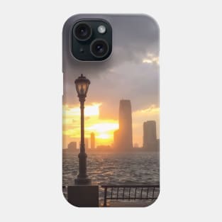 Battery Park Sunset Skyline Manhattan NYC Phone Case