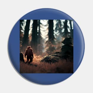 Sasquatch in Nature Pin