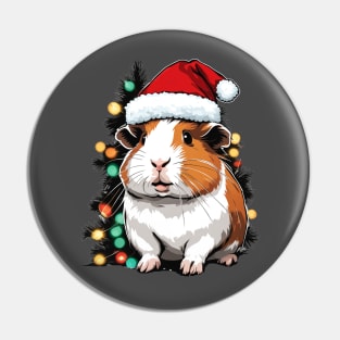 Christmas guinea pig pet lover design Pin