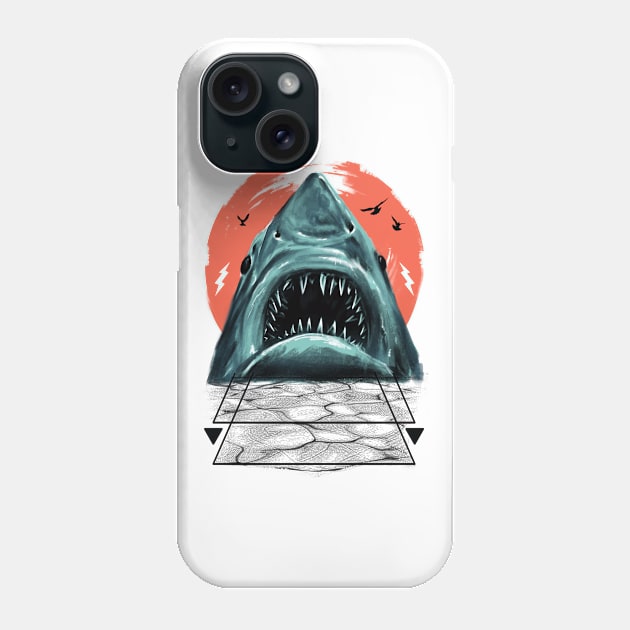 Sharkster Phone Case by Vincent Trinidad Art