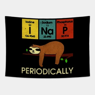 Awesome Science sloth I nap periodically Tapestry