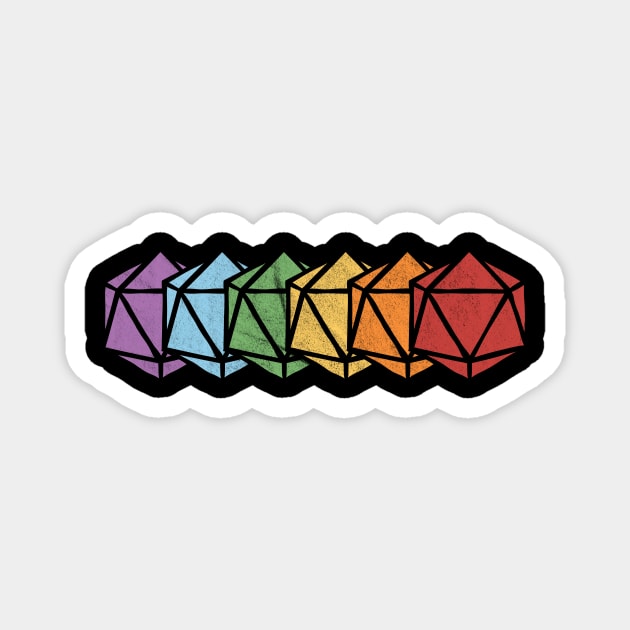 Minimal D20 Magnet by BignellArt