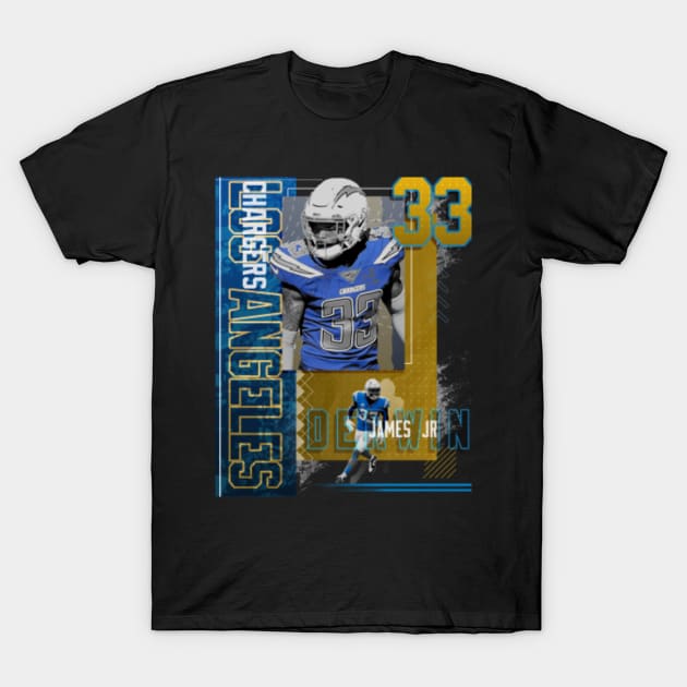 Derwin James Jr Football Paper Poster Chargers 2 Women's T-Shirt