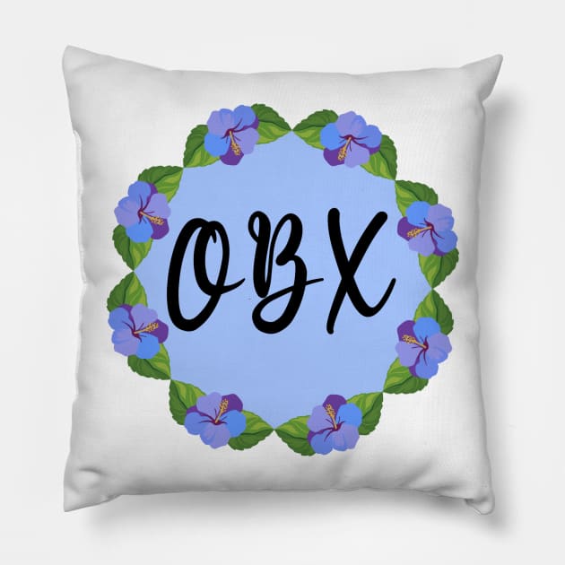 OBX (Blue) Pillow by cartershart