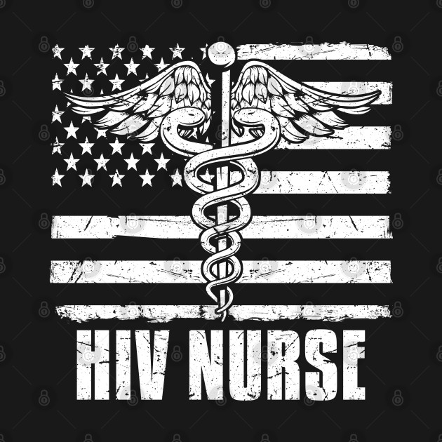 Discover HIV Nurse American Flag - Nurse American Flag - T-Shirt