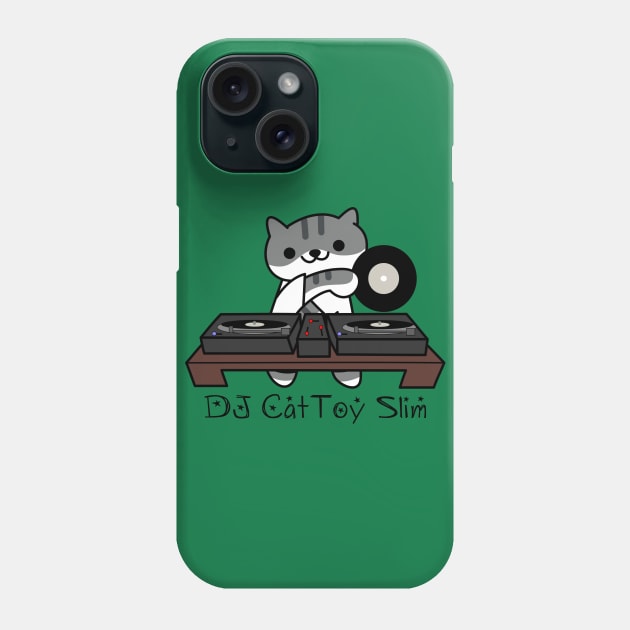 DJ CatToy Slim (Neko Atsume) Phone Case by The Lemon Stationery & Gift Co