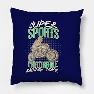 Garage Road Racing Circuit Pillow