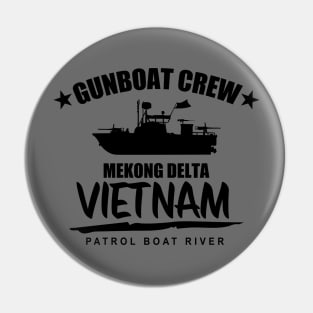 Gunboat Crew Mekong Delta Vietnam (subdued) Pin