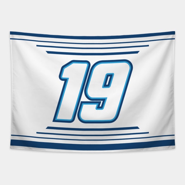 Martin Truex Jr #19 2024 NASCAR Design Tapestry by AR Designs 