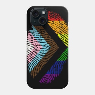 Progress Pride Rainbow Flag For Inclusivity Phone Case