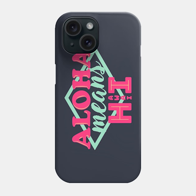 Aloha Means Hawai Phone Case by Bosadia