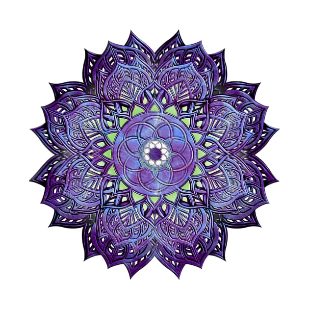 Celtic Mandala, purple by Dowling Art & Design