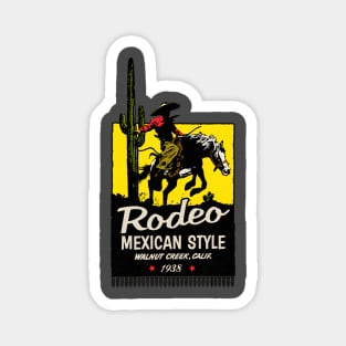 Vintage Mexican Rodeo Magnet