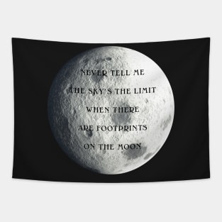 Footprints on the Moon Tapestry