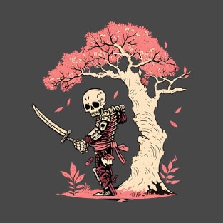 Japanese Samurai Skeleton T-Shirt