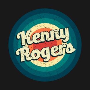 Graphic Kenny Name Retro Vintage Circle T-Shirt