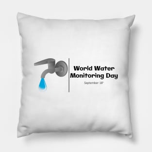 World Water Monitoring Day Pillow