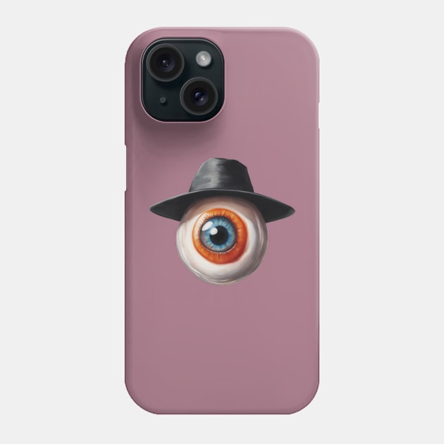 Eyeball with hat Phone Case by CS77