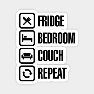 Funny Corona Virus Fridge bedroom couch repeat Magnet