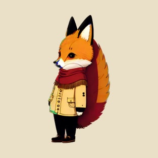 Cute Autumn Vintage Fox T-Shirt