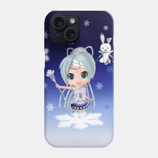 Snow Miku 2019 Nendroid Version (Self Design) Phone Case