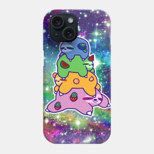 Sloth Fruit Stack Rainbow Space Phone Case