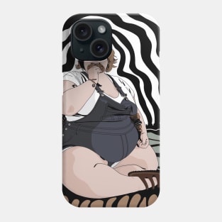 Woman Eating a Cookie Phone Case