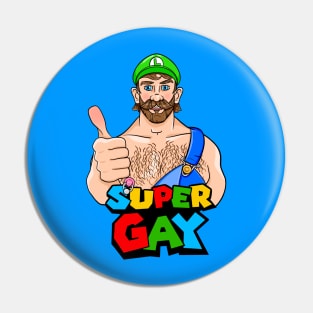 Super Gay Thumbs Up Pin