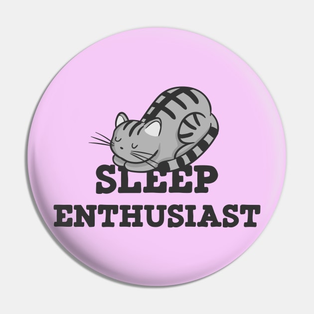 Sleep Enthusiast Cat Nap Pin by Liberty Art