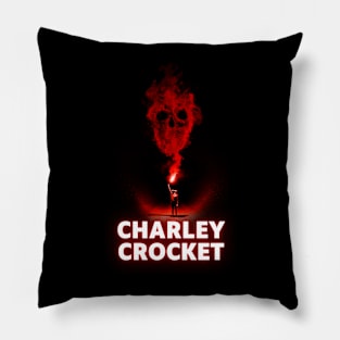 charley crocket flame on Pillow