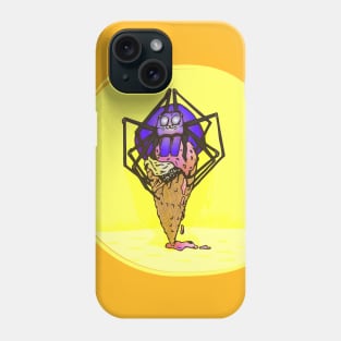 Spider Ice Cream (Yellow) Phone Case