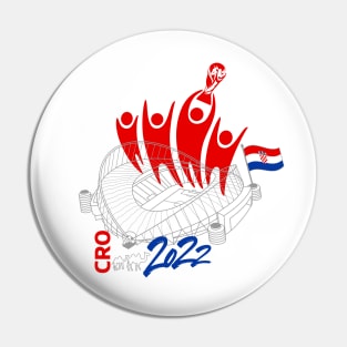 Croatia World Cup Soccer 2022 Pin