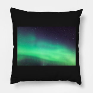 Northern lights close-up Pillow