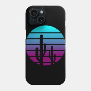 Retro Cactus Sunset Phone Case