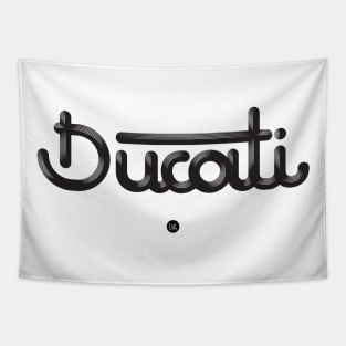 Lettering Ducati in bold Tapestry