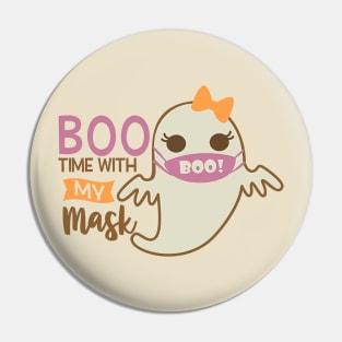 Boo Time With My Mask Pin