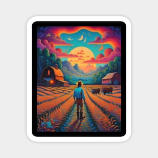 Great farmer in the world - Painting Magnet