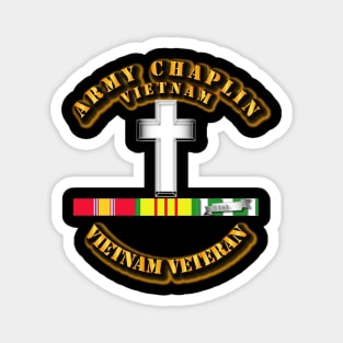 Army Chaplin w Vietnam SVC Ribbons Magnet