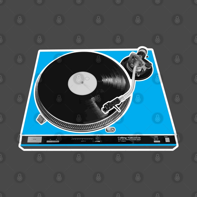 Classic Turntable in Candy Blue by callingtomorrow