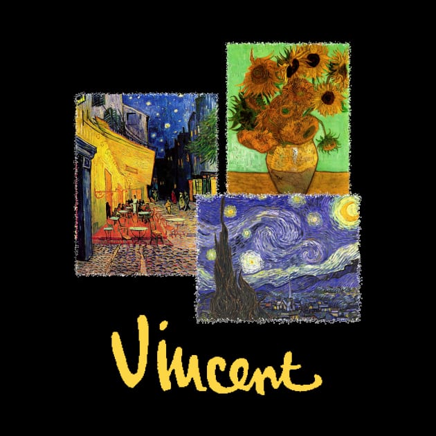 3 Famous Vincent van Gogh Paintings by MasterpieceCafe