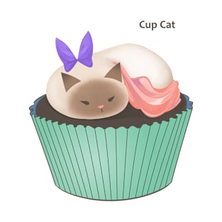 Cup cat - Sleepy cake T-Shirt