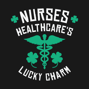 St. Patrick's Day Nurse Healthcare Clover Lucky Charm T-Shirt