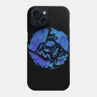 Freshwater fishing blue Phone Case