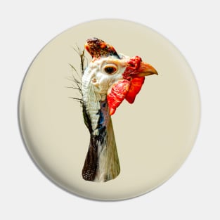 Helmeted Guinea Fowl Pin