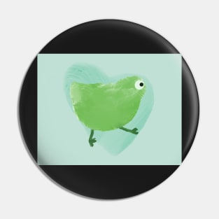 Green Easter Chicken Pin