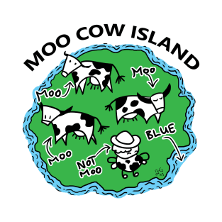 Moo Cow Island Map T-Shirt