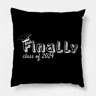 Finally Class of 2024, Graduation design Pillow