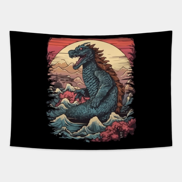 Godzilla King of the Monsters: All Hail the King Tapestry by Pixy Official